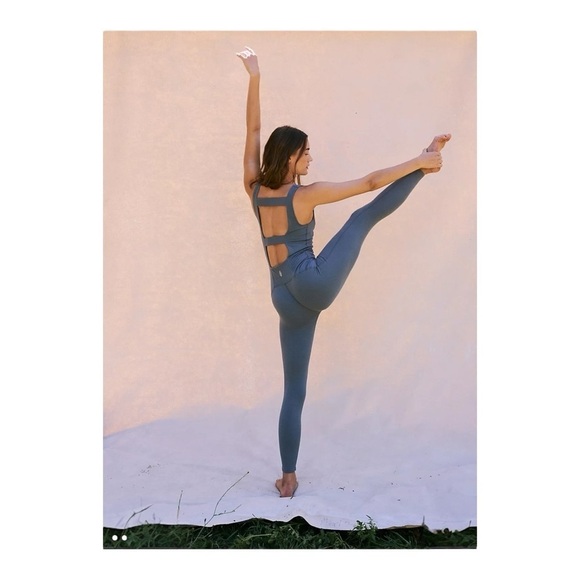 Free People Movement Never Better Strappy Back Jumpsuit NWOT - Picture 2 of 4